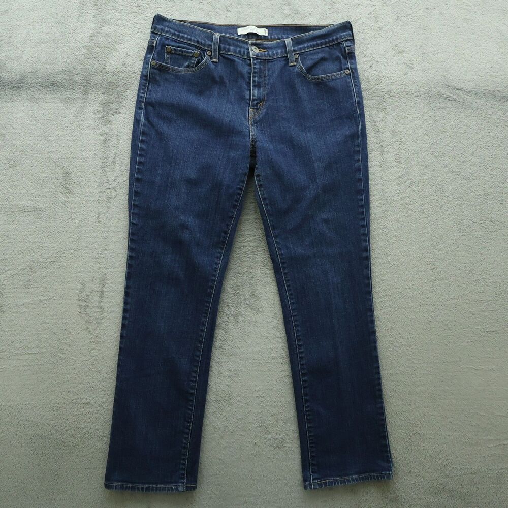 Levi's 505 Jeans Women's Size 12 S/C Blue Mid-Rise Straight Leg 28.5" Inseam